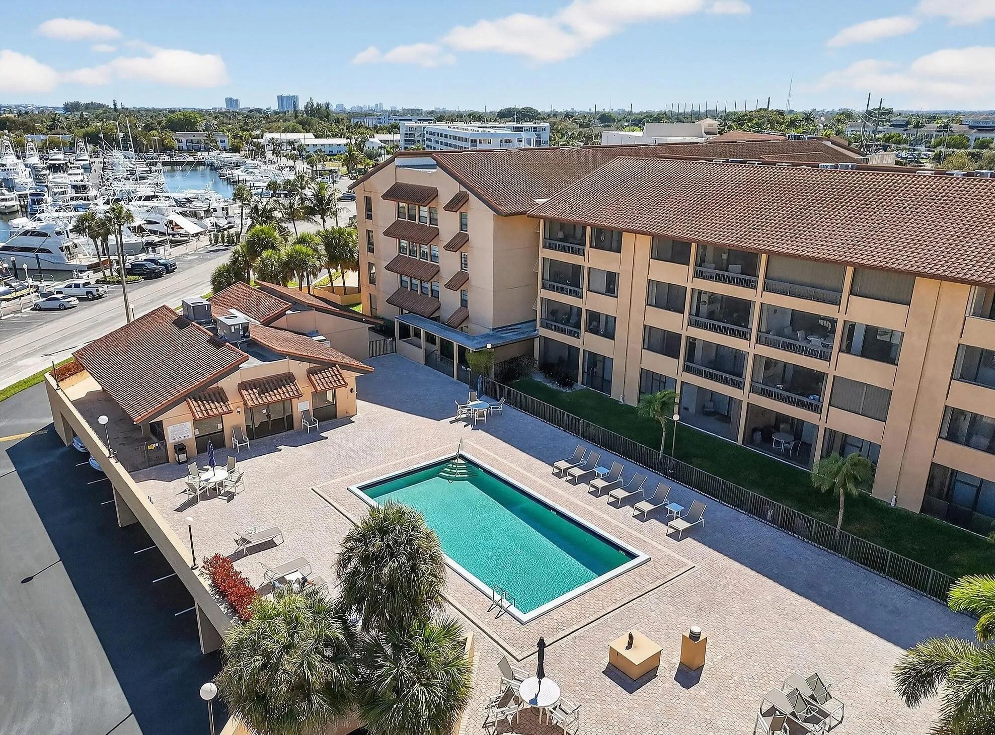 Pool, Clubhouse, Marina