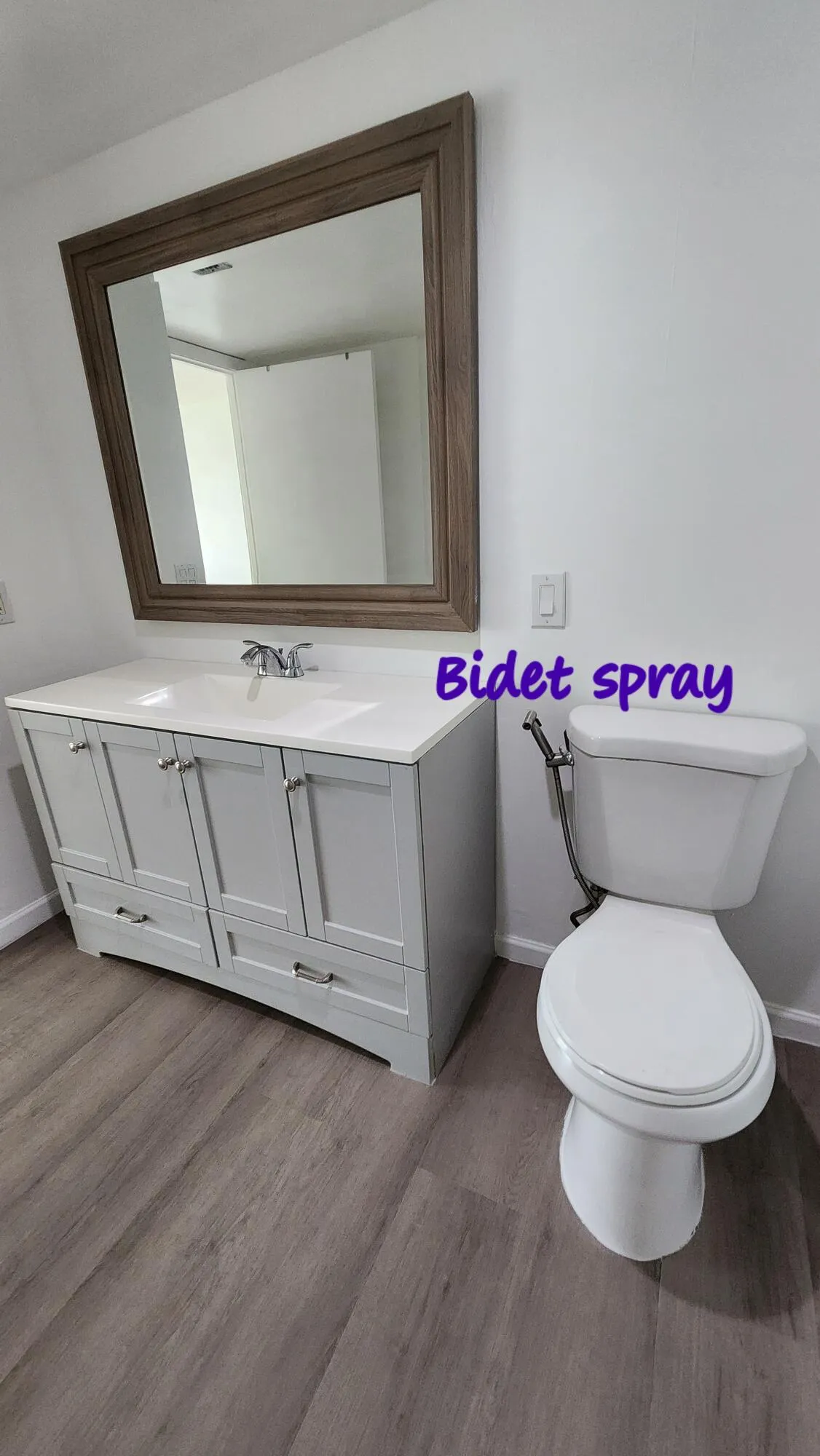 Comes with a bidet