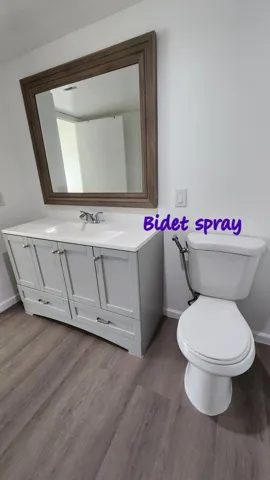 Comes with a bidet