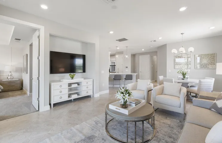 Photos are from a furnished model. Options for this home may vary
