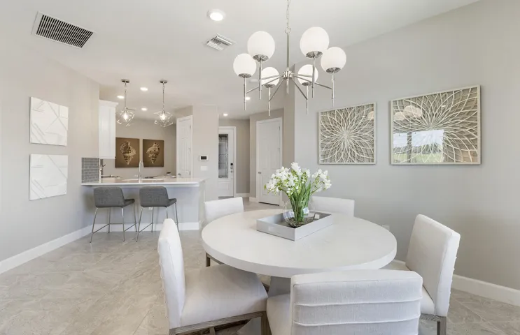 Photos are from a furnished model. Options for this home may vary