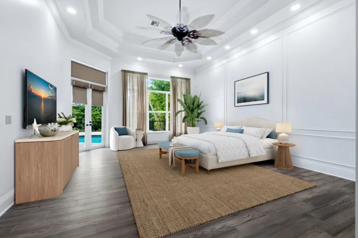 VIRTUAL STAGED PRIMARY BEDROOM
