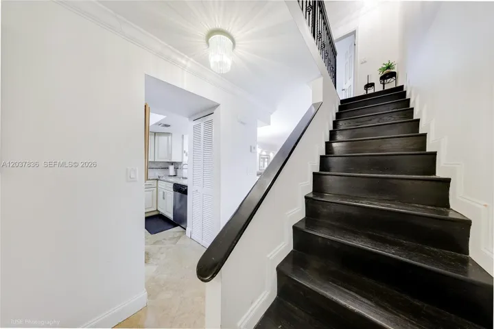 Stairs to the two split Bedrooms