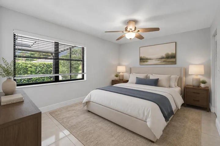 Virtually Staged Primary Bedroom