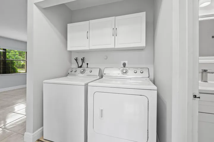 Washer and Dryer inside