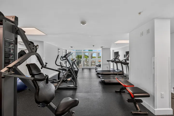 Fitness Center next to the pool