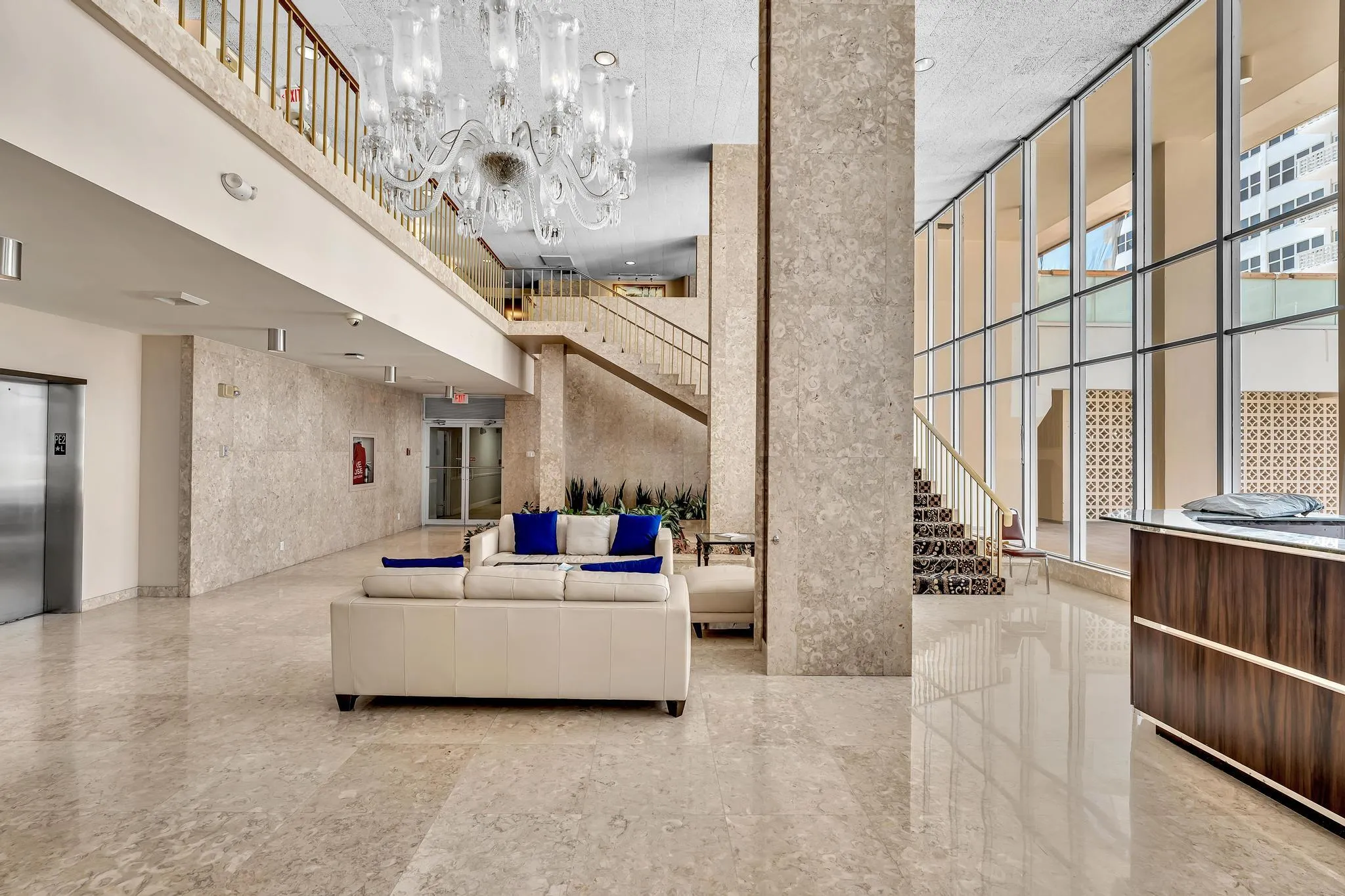 Lobby is Marble with 24hr Security Desk