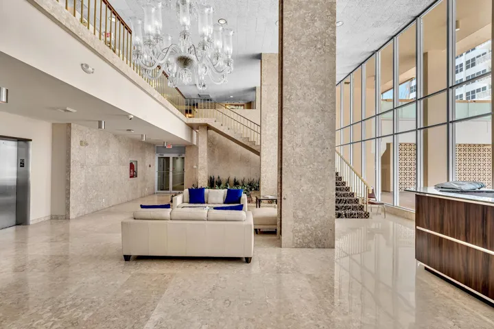 Lobby is Marble with 24hr Security Desk