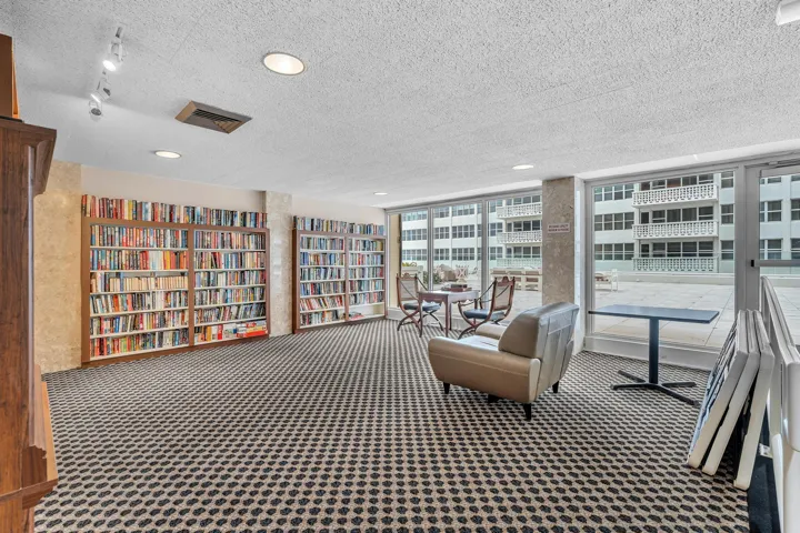 Library located on the Mezzanine Level