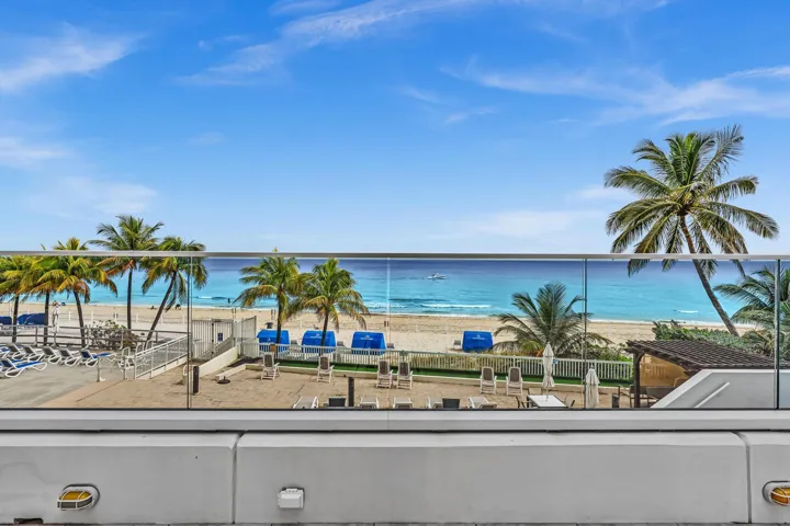 Beach Patio and Beach Cabanas - view from Mezzanine