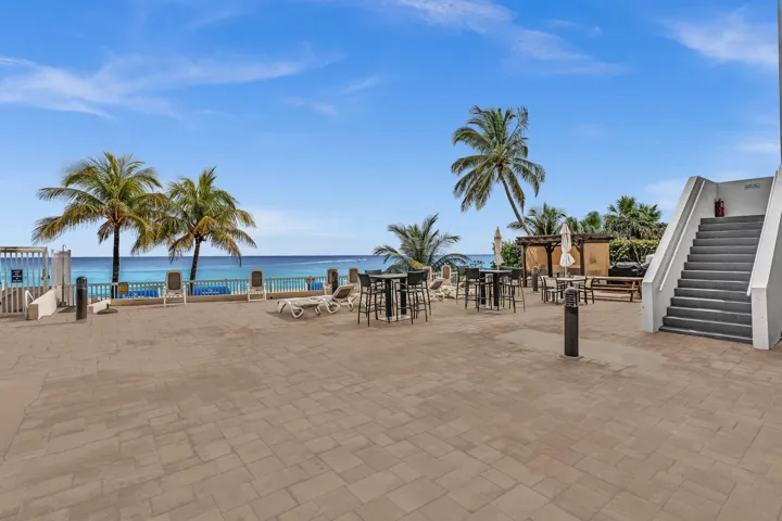 Beach Patio with access to the Mezzanine Level