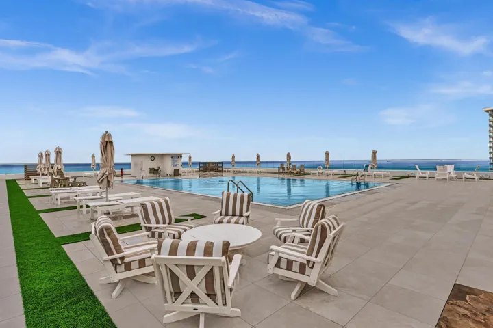 Plenty of Seating around the Pool Deck