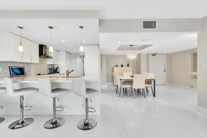 Dining and Kitchen with counter