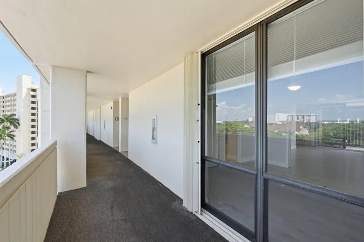Very nice "open" hallway to condo.