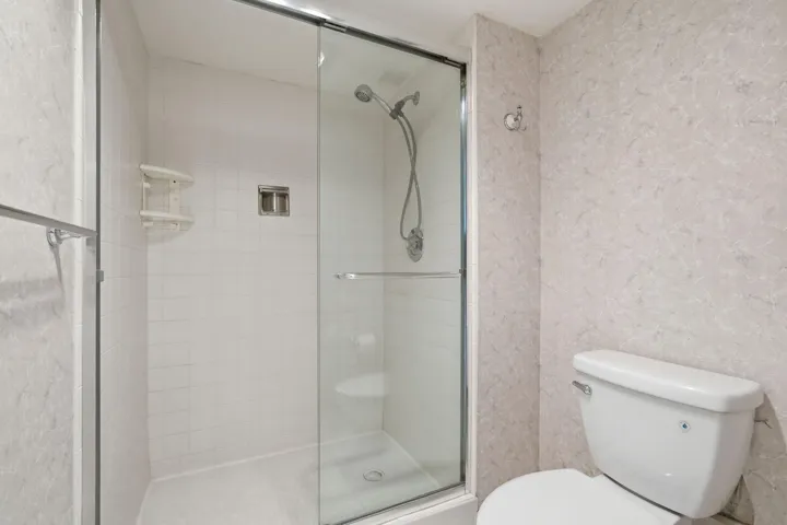 Nice walk-in shower.