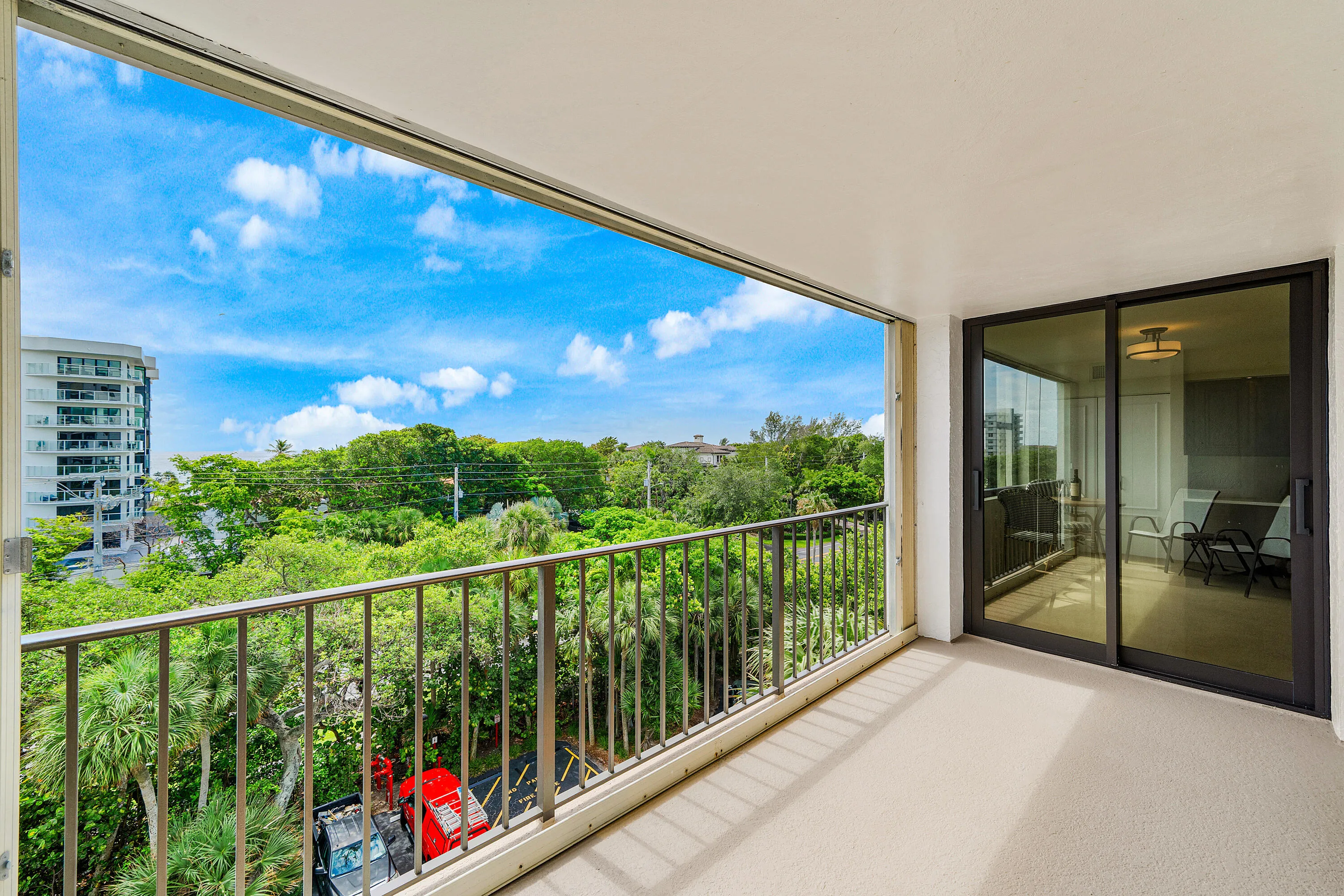 huge balcony