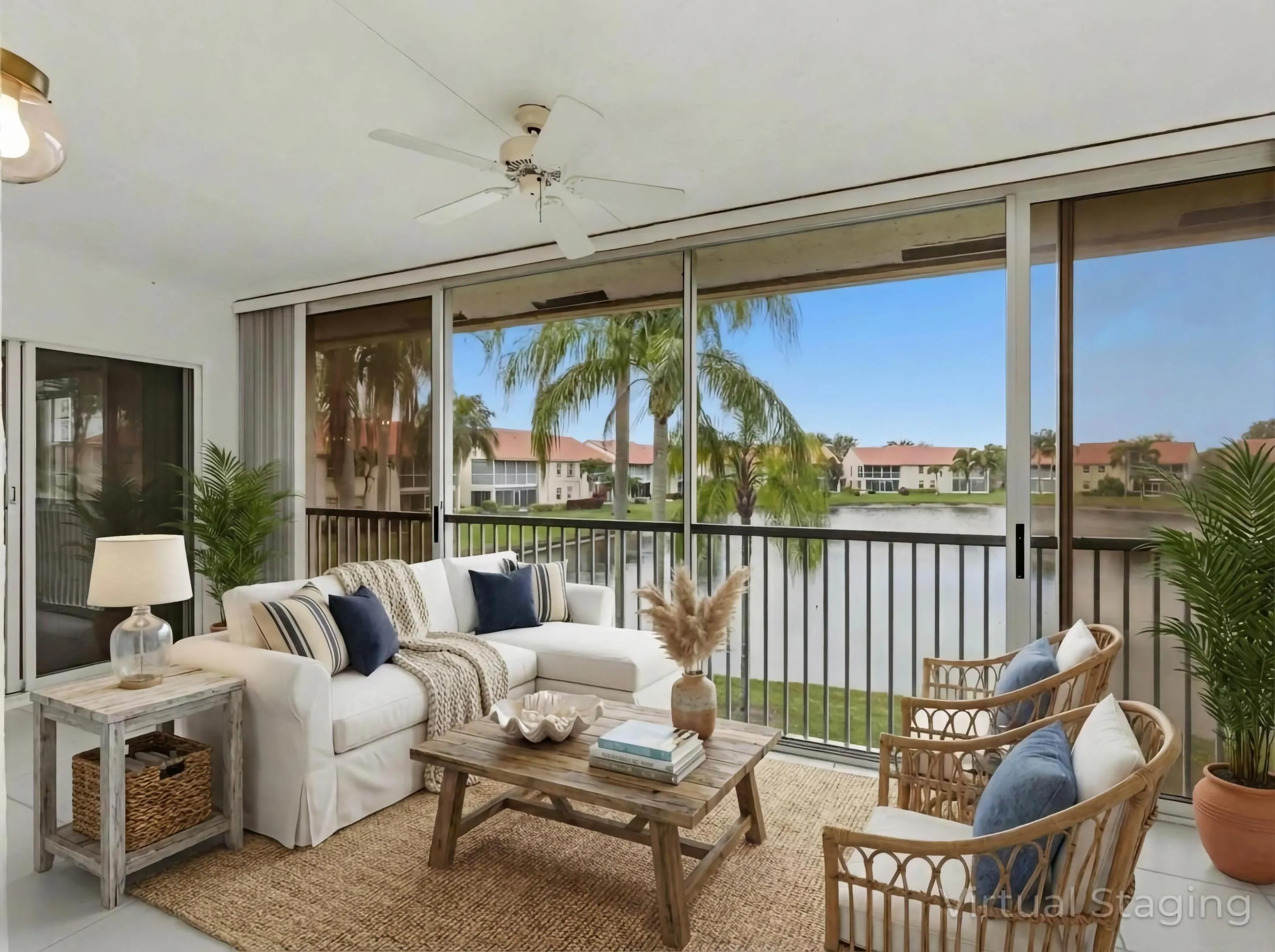 Enclosed Balcony Staged