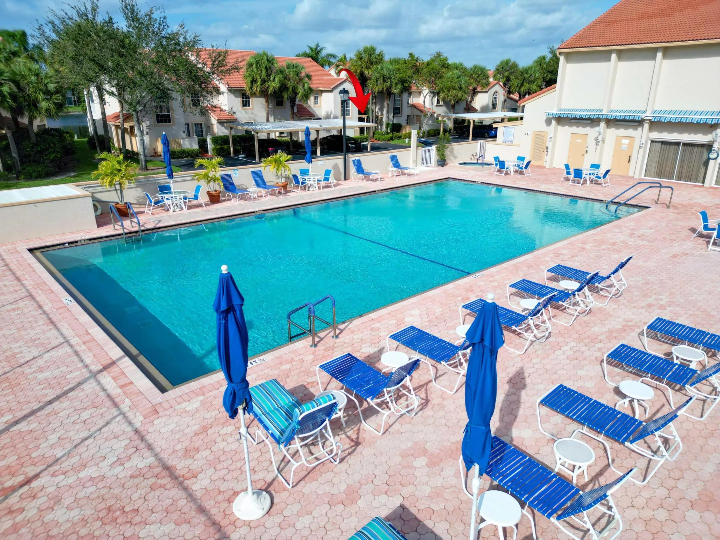 Clubhouse Pool Bird Eye View