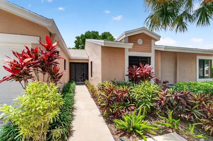 Lush tropical landscaping