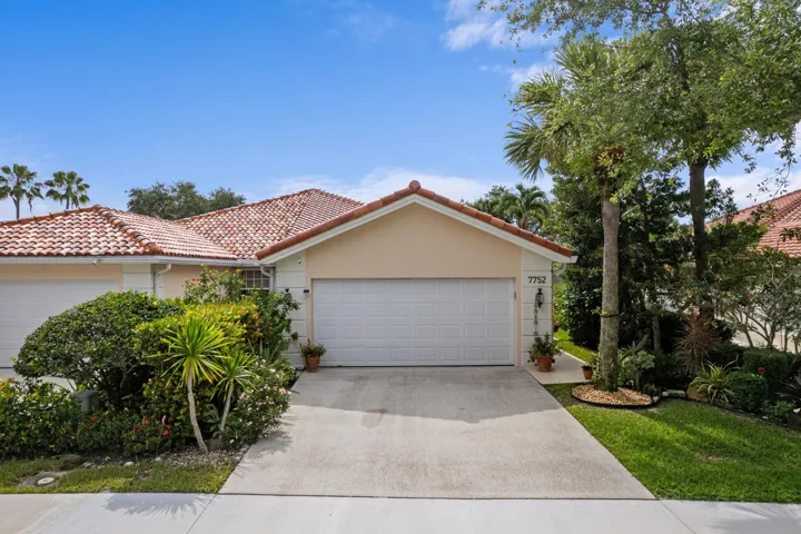 Front driveway and garage
