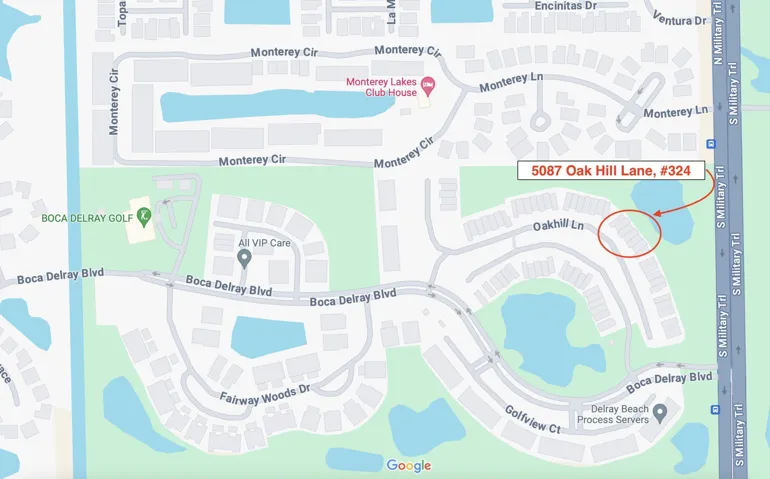 5087 Oak Hill Lane, #324 Location on Map