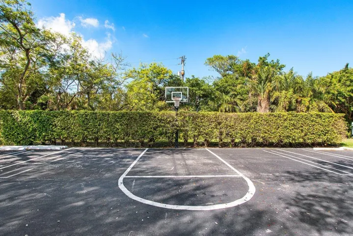Community basketball court