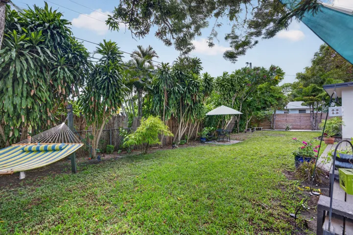 Large, peaceful backyard