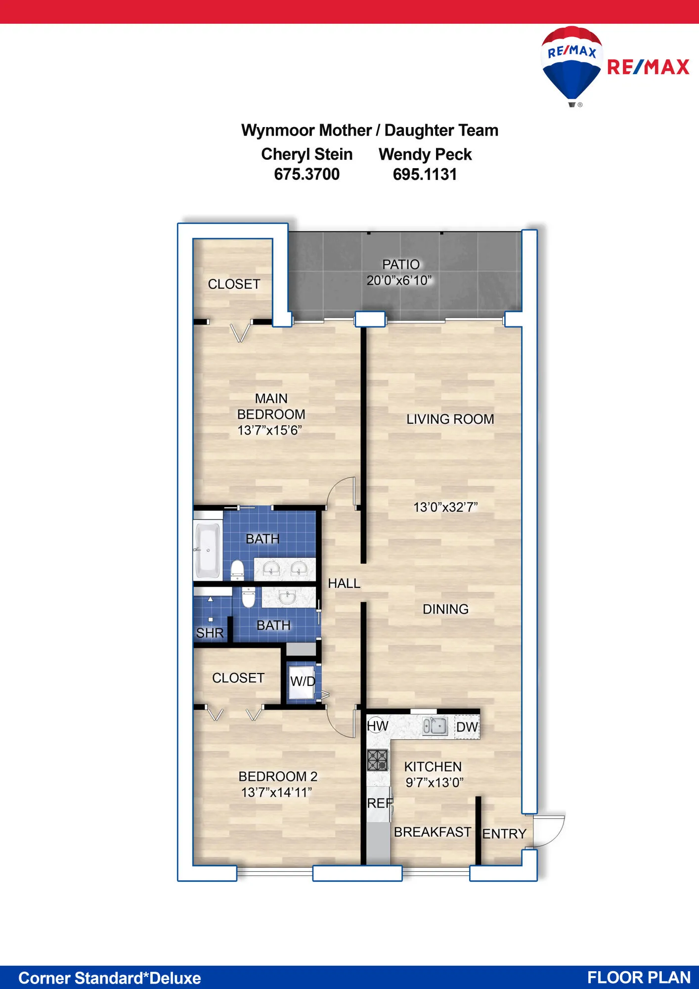 CORNER STANDARD FLOOR PLAN