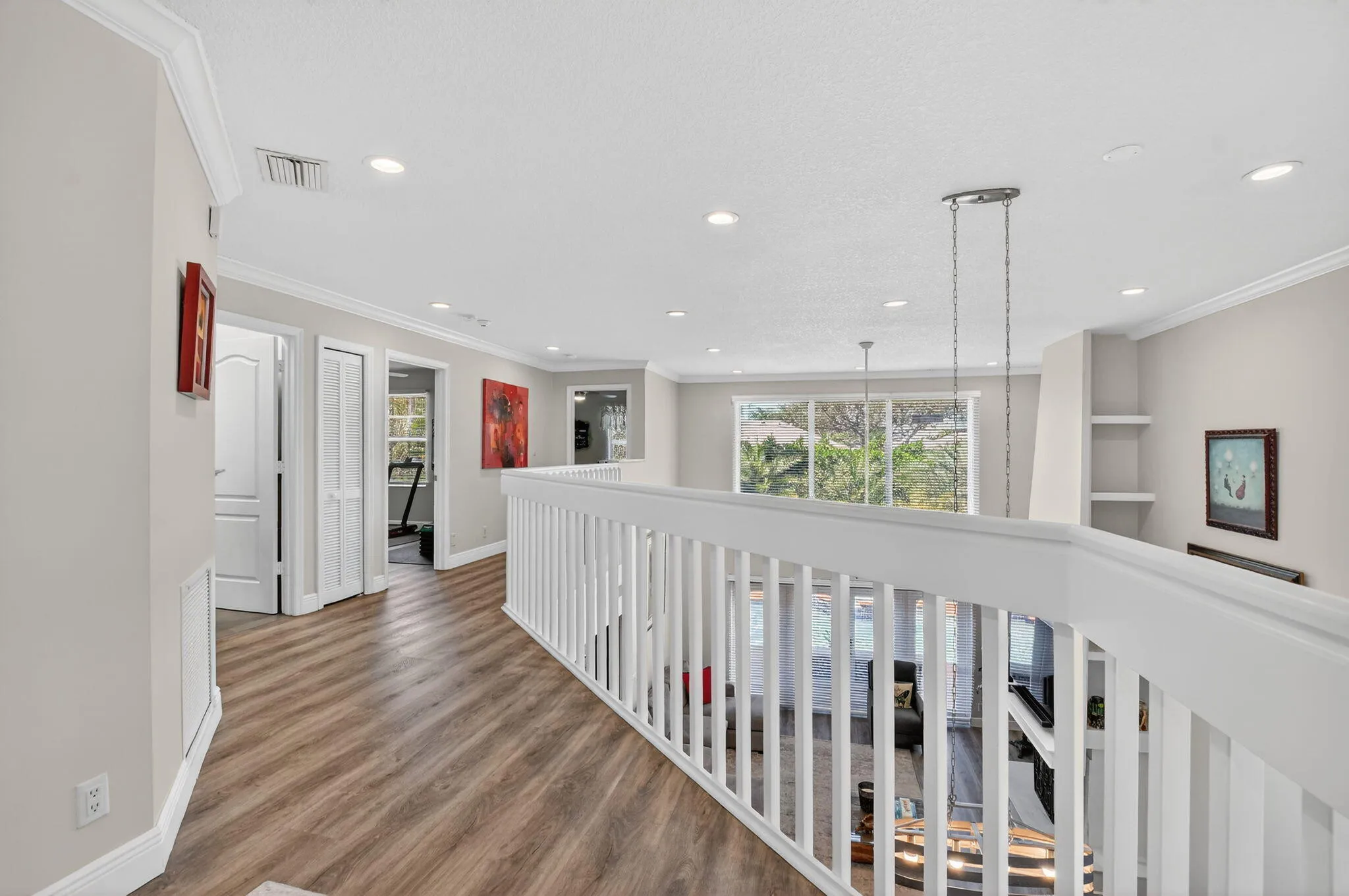 Walk way to bedrooms upstairs