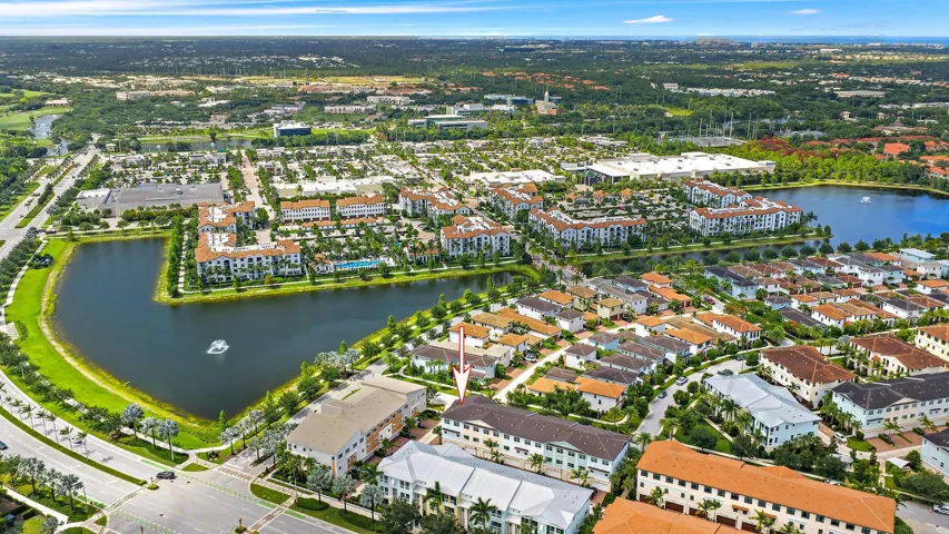Aerial facing Town Center