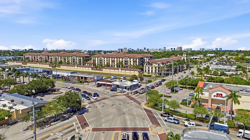 Aerial view highlighting the home's close proximity to Wilton Drive, Five Points, shopping, dining, and entertainment.