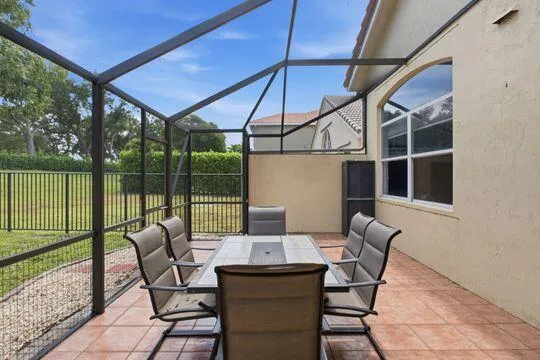 Patio is partially under cover and partially open