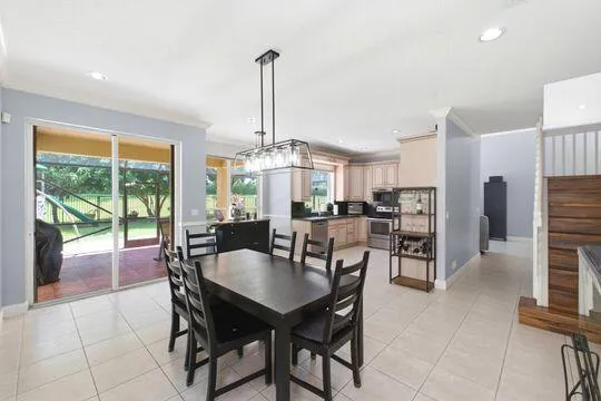 Family room adjoins kitchen