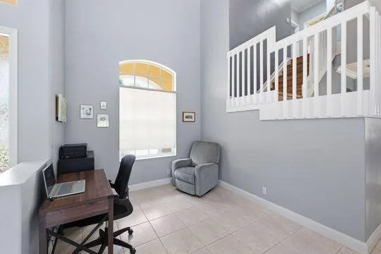 Dining adjoins living room