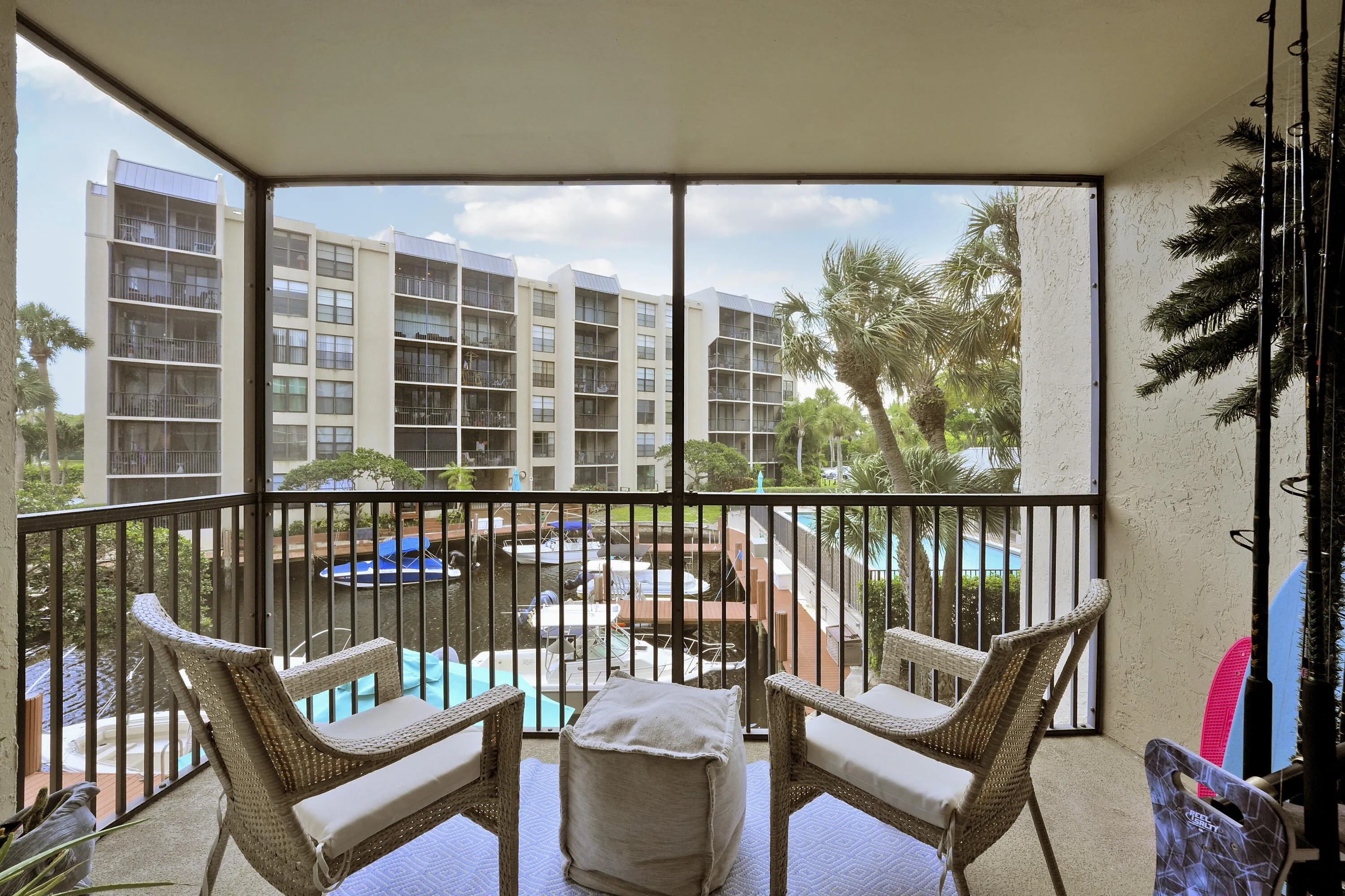 Screened Waterfront Balcony