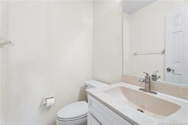 Half Bath in Garage