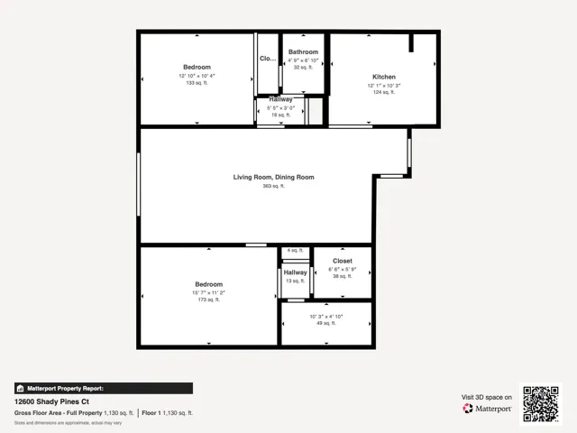 floorplan 12600 Shady Pines Ct - Floor 1