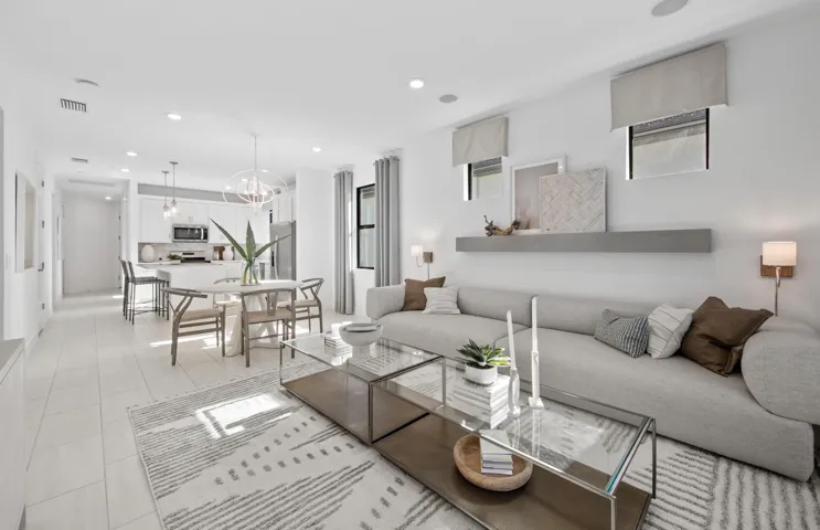 Photos are from a furnished model.