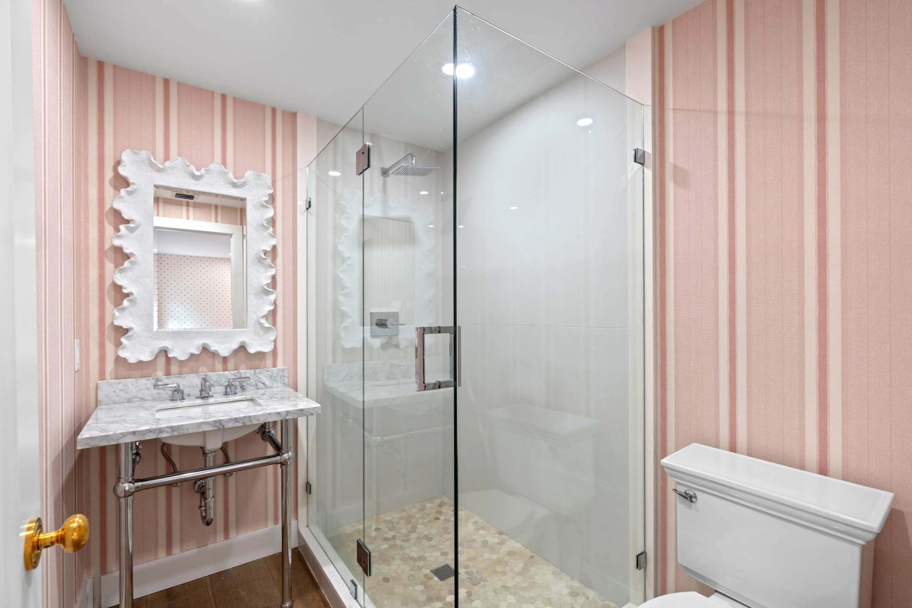 pink bath