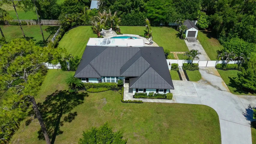 Aerial of house