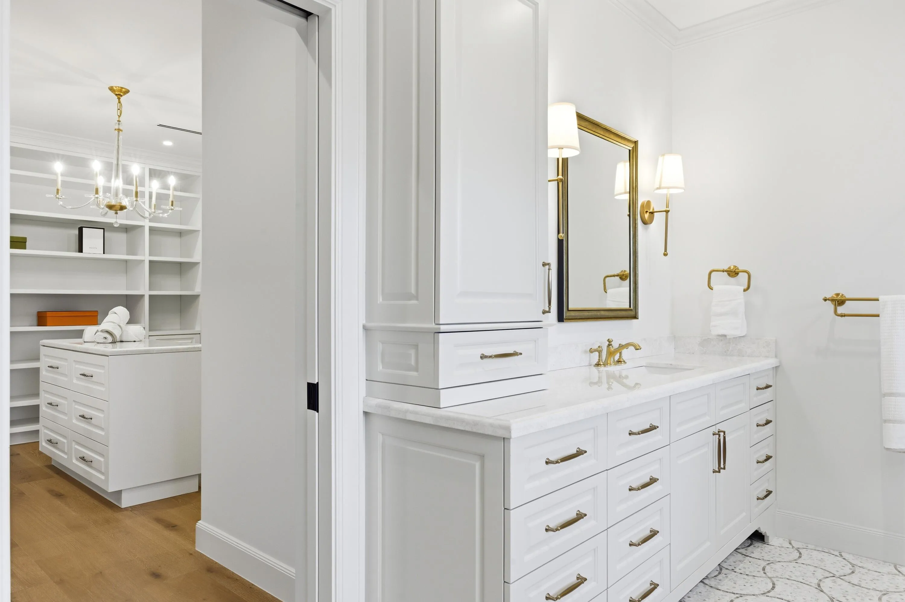 PRIMARY BATHROOM AND CLOSET