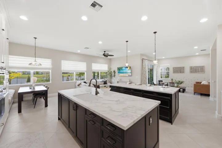 Double island kitchen
