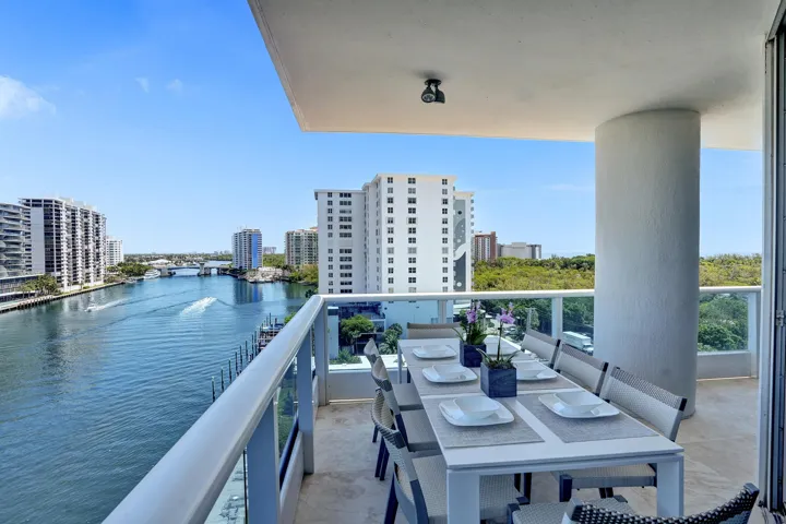 One of three Covered Balconies, Stunning Intracoastal Views