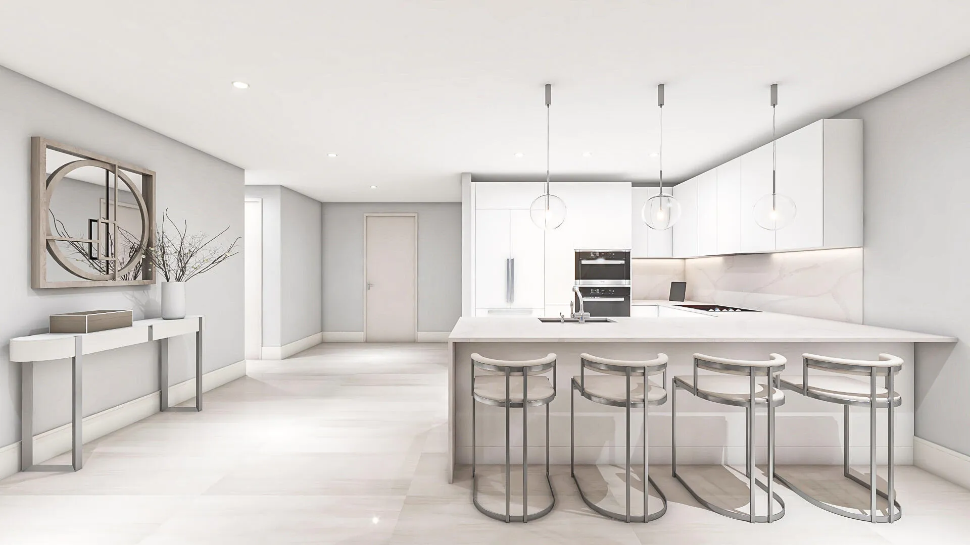 KITCHEN - DESIGNER RENDERING
Kitchen Rendering; Entryway