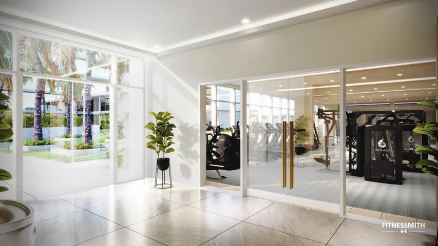 N220 FITNESS CENTER ENTRY - LOCKER ROOMS - STEAM ROOM - SAUNA