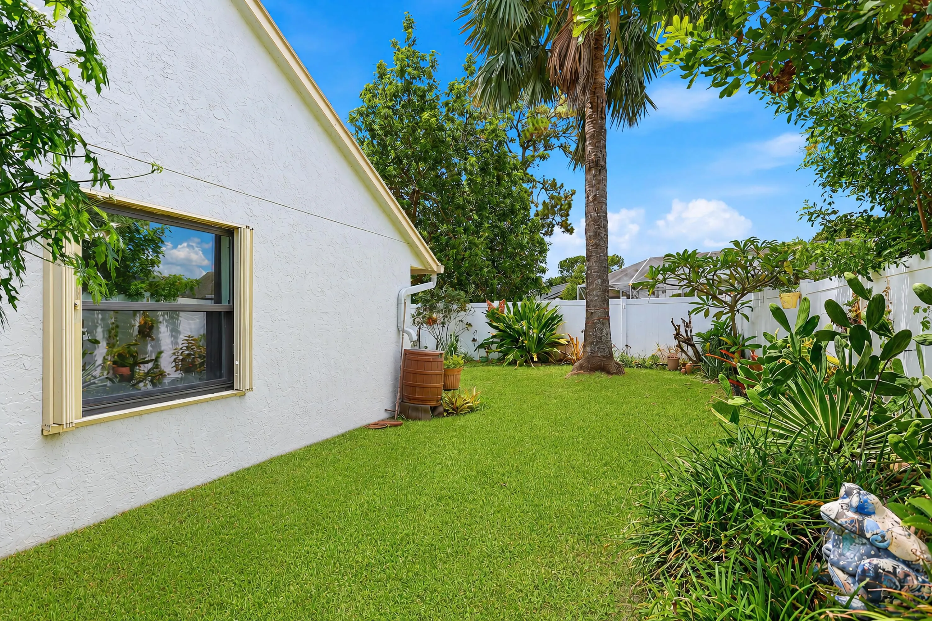 Lushly Landscaped Backyard