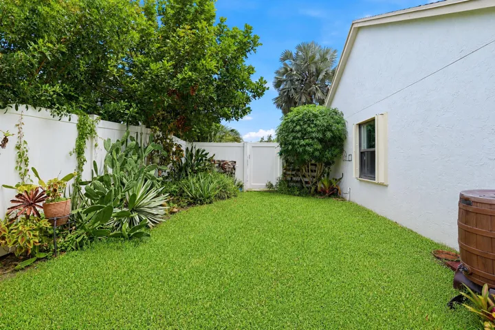 Lushly Landscaped Backyard