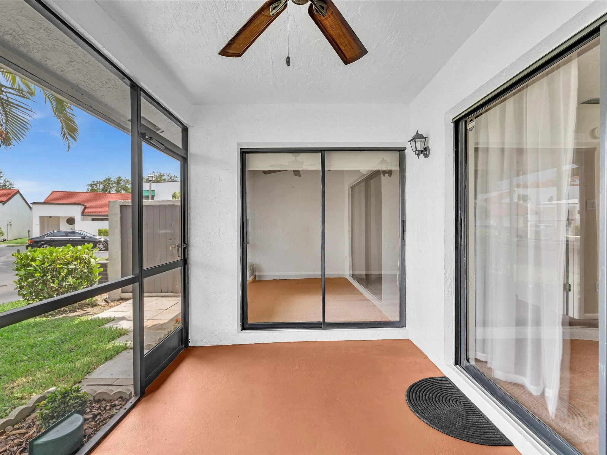 Access from Living and Primary Bedroom