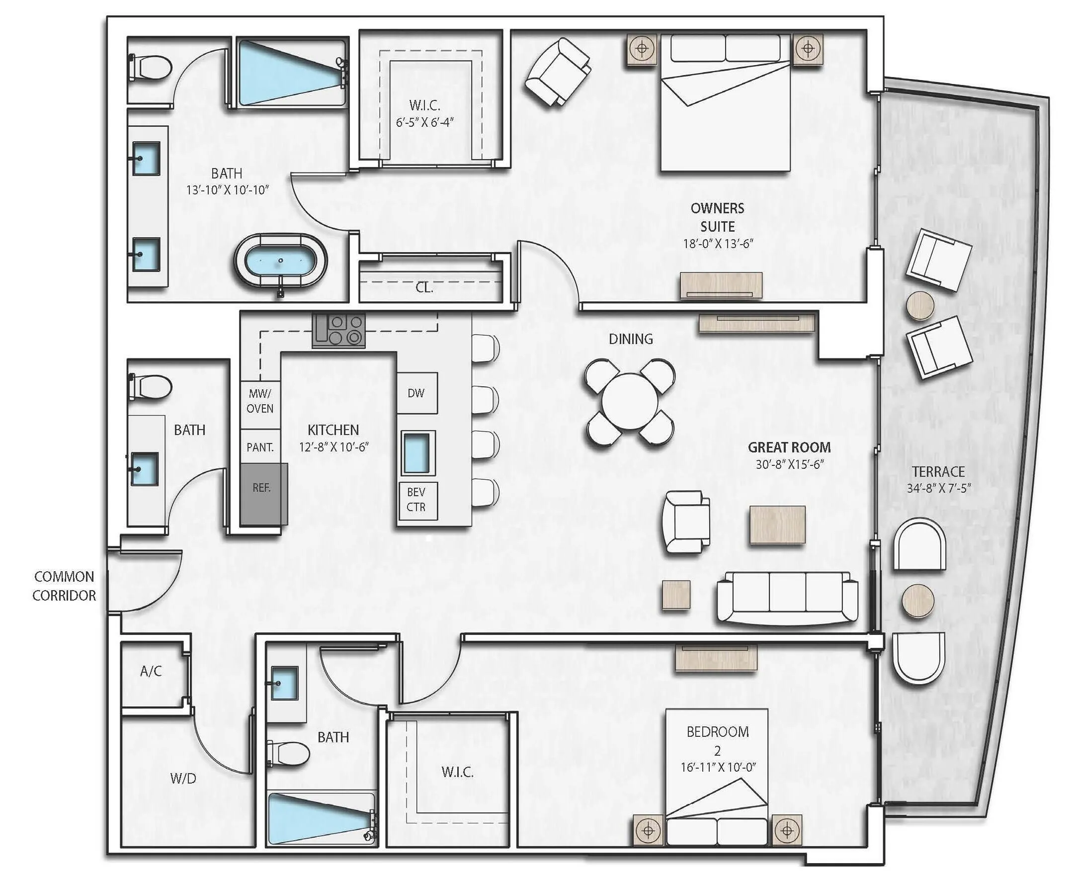 A.06 Floorplan; 1800 SF TOTAL