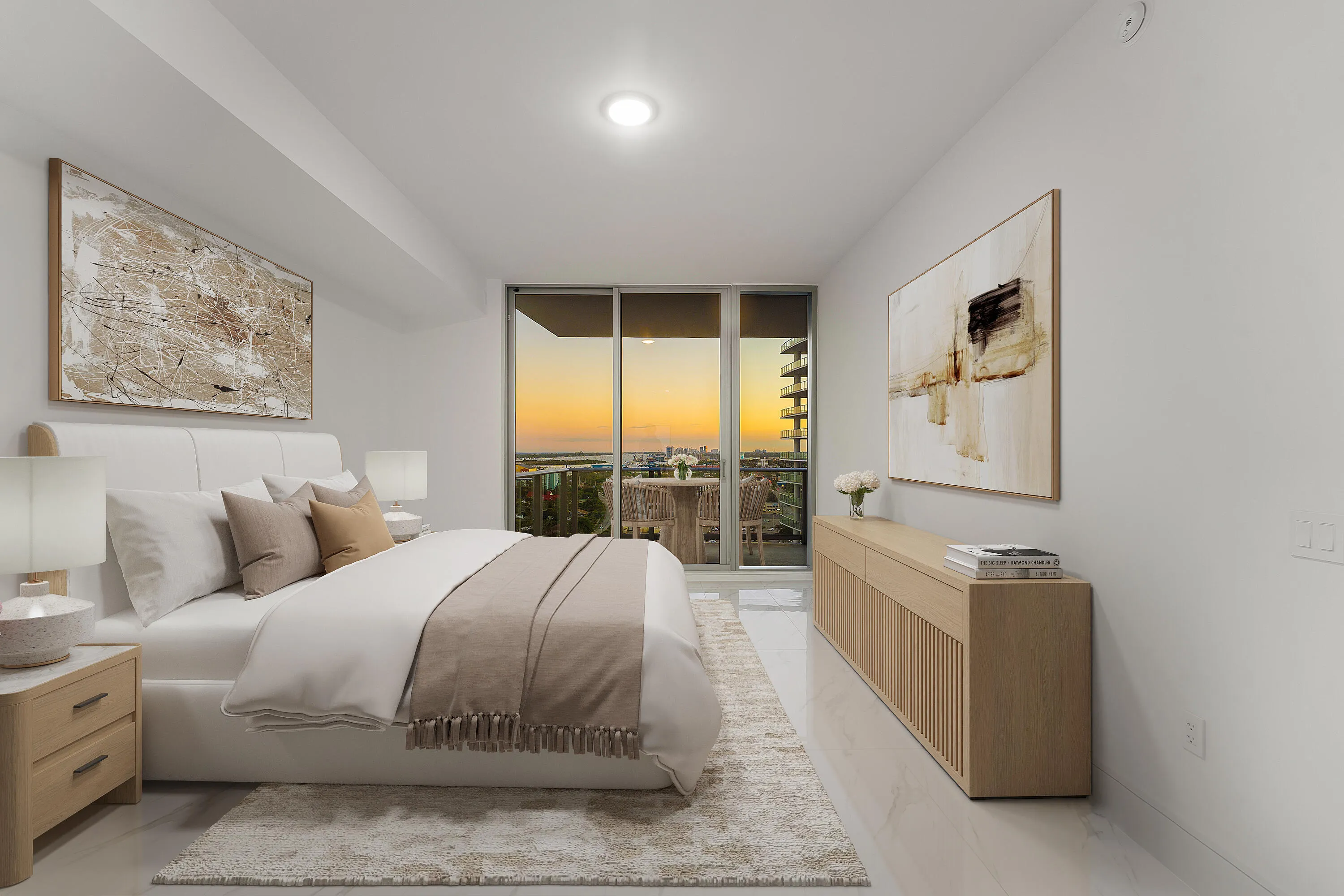 Primary - Virtually Staged; Terrace; Sunset; South
